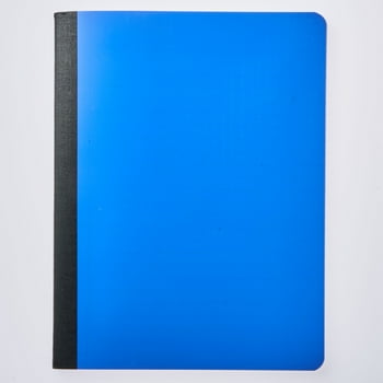 Pen + Gear Poly Composition Book, Wide Ruled, 80 Sheets, Blue