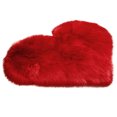thumbnail image 2 of Heart Shaped Rug, Non Slip Bedroom Shaggy Carpet Mats, Faux Fur Rug Fluffy Door Mat for Home Bedroom Room Decor, 40*50cm, G, 2 of 3