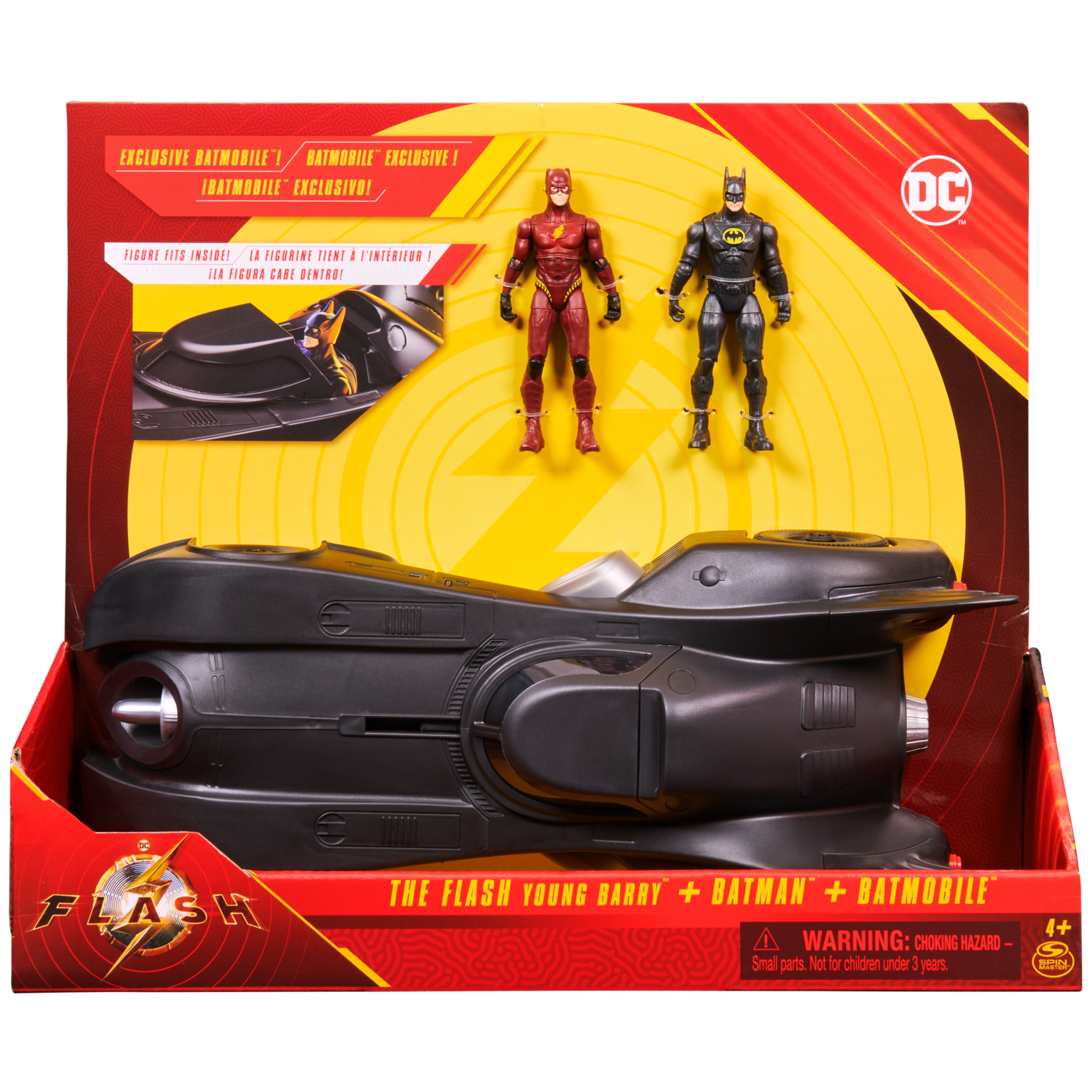 DC Comics: The Flash Batmobile 3-Pack with 2 Figures and Batmobile - image 2 of 8