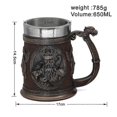 thumbnail image 5 of Mjolnir Beer Mug Odin Goblet 20 Oz, 5 of 5