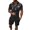 Black, variant on Vedolay Workout Short Sets Men 2 Piece Outfits Summer Casual Crew Neck Shirts and Fit Shorts Set,Beige 5XL