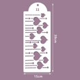 thumbnail image 1 of Fondant Cake Mesh Stencil Stamps Stencils Relieve para herramienta de decoración Molde de aerosol de plástico Galletas Chocolate Dibujo Pintura Tan Jianjun unisex, 1 of 2
