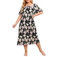 thumbnail image 1 of Vestido de tumbona para mujer, camisones sueltos de talla grande Vintage, pijamas para descansar Tomshoo Vestido, 1 of 2