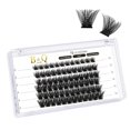 thumbnail image 1 of Lash Clusters B02 D Curl 0.630 in Extensiones de pestañas DIY 72 grupos de pestañas B&Q LASH Mega Volumen Pestañas individuales Extensiones de grupos de pestañas Wispy Individual Lashes Cluster DIY en, 1 of 4