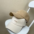 thumbnail image 4 of Gorra de béisbol para mujer, de verano, con gran circunferencia de la cabeza, fina, estilo coreano, moderna, combinable, estilo japonés, marca de moda, gorra de cara pequeña, 4 of 6