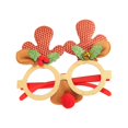 thumbnail image 3 of Gafas de disfraz Flexibilidad Gafas navideñas Monturas de gafas para fiestas campanas rojas, 3 of 8