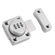 thumbnail image 1 of Cerradura de combinación de seguridad para puerta, pestillo deslizante, gabinete, contraseña, cerrojo giratorio, sin llave Plata, 1 of 8