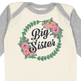 thumbnail image 4 of Inktastic Big Sister with Flower Circle Girls Long Sleeve Baby Bodysuit, 4 of 5