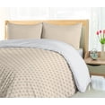 thumbnail image 5 of Ambesonne Ecru Duvet Cover Sets, Pastel Tones Simplistic Stars, 2-King, Ecru and Champagne, 5 of 7