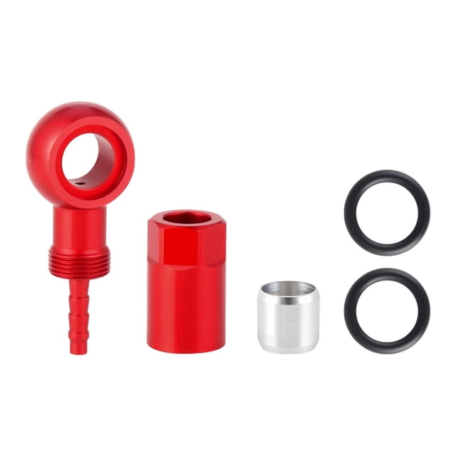 S SERENABLE Freins Hydrauliques pour Vélo Raccord Banjo Installation Facile Insert de Tuyau Rouge