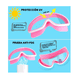 thumbnail image 3 of Juego De Gafas De Natación Antivaho Ajustable Para Ninos,2pz Malubero Rosa y Azul, 3 of 5
