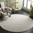 thumbnail image 2 of SAFAVIEH Mykonos Avaline Solid Area Rug, Ivory, 6' x 6' Round, 2 of 10