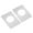 Silver, variant on 2Pcs Door Lock Repair Plate Stainless Steel Door Reinforcement Plates Fixing Filler Door Handle Fixing Cover Enduring