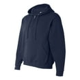 thumbnail image 2 of JERZEES 994MR NuBlend Quarter-Zip Hooded Sweatshirt-J. Navy-S, 2 of 3