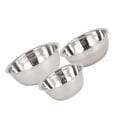 thumbnail image 1 of ZheElen 3Pc Stainless Steel Mixing Bowl Set Metal Nesting Bowls Space Saving Storage, 1 of 8