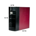thumbnail image 6 of Bellagio-Italia XL 3-Ring Storage Binder - 600-Sheet Capacity Storage Organizer - File Storage for Presentations, Documents - Blank Index Plate on Spine for Custom Labeling - Burgundy, 6 of 7