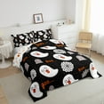 thumbnail image 4 of YST Mignon Ghost Ensemble de Douillette pour Enfants Garçons Filles, Literie d'Halloween Dessin Animé pour Tout-Petits, Ensembles de Literie Rétro Bat Araignée, Couette d'Halloween Joyeuse avec 1 Taie d'Oreiller Déco de Chambre, 4 of 6