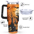 thumbnail image 3 of 40 OZ Happy Halloween Tumbler with Handle Vacuum Insulated Tumbler Gift for Women Men, 3 of 7
