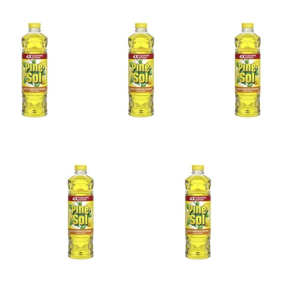 Pine-Sol Multi-Surface Cleaner Lemon Fresh ( 5  X 28 fl oz) , 5-Pack Bottles