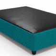 thumbnail image 4 of Base de cama tapizada individual bari turqueza Reinicia 21 Muebles, 4 of 5