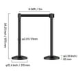 thumbnail image 5 of KFFKFF Barrier Post, Set of 6, Featuring Retractable Straps, Crafted from Carbon Steel in Black, Sand-Injected Hollow Base, Ideal for Crowd Management at Theatres, Social Gatherings, Nuptials, 5 of 9