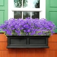 thumbnail image 4 of Artificial Fake Flowers, 12 Bundles Outdoor UV Resistant Greenery Shrubs Plants Indoor Outside Hanging Planter Home Garden Décor (Yellow), 4 of 5