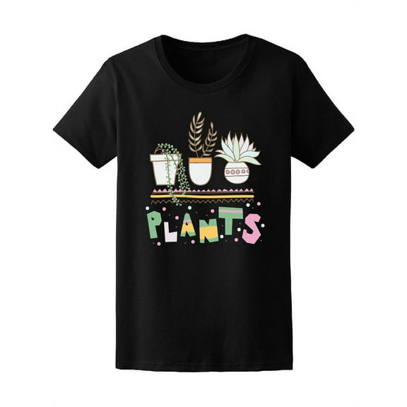 Colorful Cactus With Plants T-Shirt Women -Image by Shutterstock, Female Small