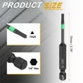 thumbnail image 2 of Uxcell Triangle Screwdriver Bit 2.76" TA25 Magnetic Power Tools with 1/4" Hex Shank, 2 of 7