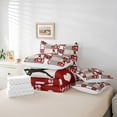 thumbnail image 6 of Feelyou Cartoon Baseball Print Twin Bedding Sets 7-Piece, Sports Player Bedding Comforter Set, Red Stripes Patchwork Reversible Sheet Sets, Ultra Soft Bedroom Decor, 6 of 8