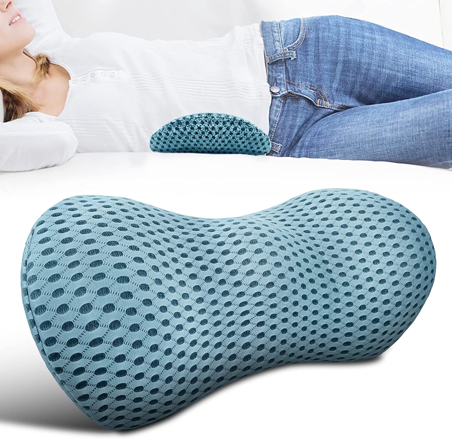 Memory Foam Pillow For Back Pain Lumbar Support Pillow - Memory Foam Lumbar Pillow for Low Back Pain