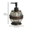 thumbnail image 4 of nu steel Resin crackled Ice Refillable Liquid Soap Dispenser Pump Bottle for Bathroom Vanity Countertop, Sink-Holds Essential Oils,Lotions,Liquid Soaps,Hand Soap,Hand Sanitizer,Oil rubbed bronze, 4 of 4