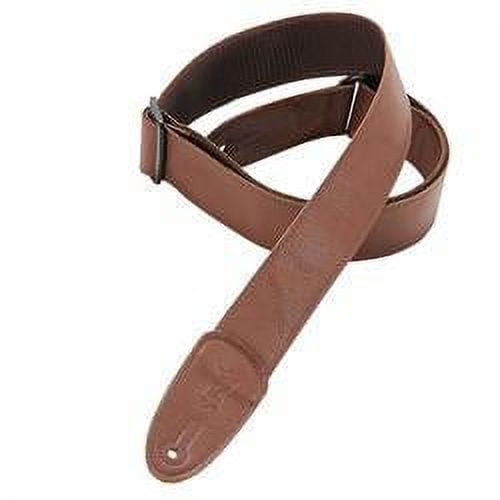 M7GP 2" Leather Guitar Strap Brown