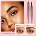 thumbnail image 3 of 1pcs, Crayon à Sourcils Microblading, Crayon à Sourcils Résistant à L\'eau, Crayon à Sourcils avec 4 Pointes, Maquillage Magique Naturel Premium pour Sourcils, Crayon Contouring Longue Durée Toute la Journée, Café Foncé, 3 of 7