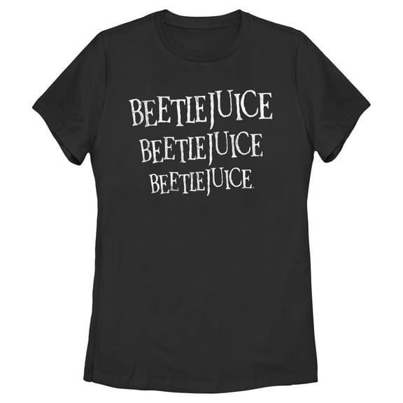 Women's Beetlejuice Distressed Logo Graphic T-Shirt