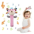 thumbnail image 2 of Loespoir Handheld Jingle Stick With Rattle, Musical Stuffed Animal Plush Toy, Attracting Baby's Attention, Compact Size Providing Entertainment & Companionship, Pink, 2 of 8