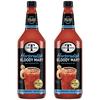 Mr & Mrs T Horseradish Bloody Mary Mix, 1L Bottle, 2 Pack – Premium Cocktail Mixer for Spicy Bloody Marys, Ready to Use