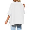 thumbnail image 3 of Summer Short Sleeve Oversize Solid Color T Shirt Women Loose Tops, 3 of 6