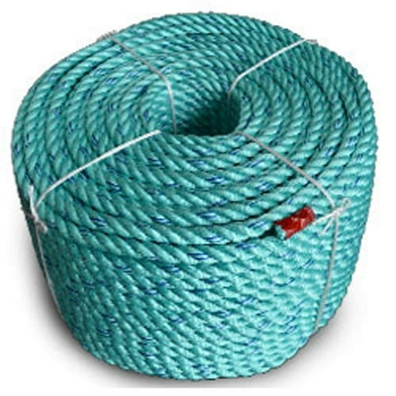 CWC BLUE STEEL™ Rope - 5/8" x 600 ft., Teal W/Dk Blue Tracer
