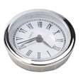 thumbnail image 4 of JINGT Mini Clock Insert 2.4 Inch 61mm Round Quartz Clock Fit-up Movement Miniature Clock Roman Nume Wholesale Silvery, 4 of 5