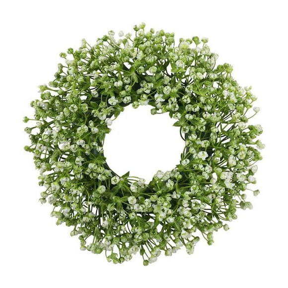Yhmxh Wreaths for Front Door,Flower Garland,Welcome Sign for Front Door Simulation Plant Wreath Artificial Fake Flower Arrangement Ornament Wall Hanging Decoration Door Hanging