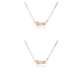 thumbnail image 4 of Sonducket Letra inglesa Constelaciones Tema Amistad Collar Ins Colgante para Amante Amigo Festival Regalos Oro rosa aries Aries 2Conjunto, 4 of 6