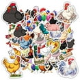 thumbnail image 5 of 35pcs Funny Chicken Stickers Farm Animal Stickers DIY Stickers for Laptop Suitcase Phone, 5 of 9
