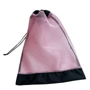 Mesh Drawstring Pouch Scuba Dive Mesh Bag Water Sport Storage Holder 15.5 x 12.5'' Flippers Shoes Gear Storage Holder Carry Net Pouch Sack Pink