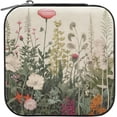 thumbnail image 2 of FREEAMG Herbal Wildflower Jewelry Box for Teens Girls Women Birthday Christmas Gift, Portable PU Leather Jewelry Storage Box Mini Travel Jewelry Case for Necklace, Earrings, Rings, Bracelet, 2 of 7