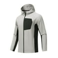thumbnail image 4 of Mens Windbreaker, Men's WindBreak Lightweight Running Jackets with Zip Pocket, Workout Track Hoodie Athletic Gym Sweatshirts Men M-4XL, 4 of 7
