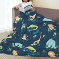 thumbnail image 6 of Pofeuu Tropical Animals Print Ultra-Soft Micro Fleece Blanket,for Bed Or Sofa,All Season Throw Blankets Flannel Blanket-50"x40", 6 of 7