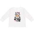 thumbnail image 3 of Inktastic My Aunt Loves Me Girl Cow Girls Long Sleeve Toddler T-Shirt, 3 of 5