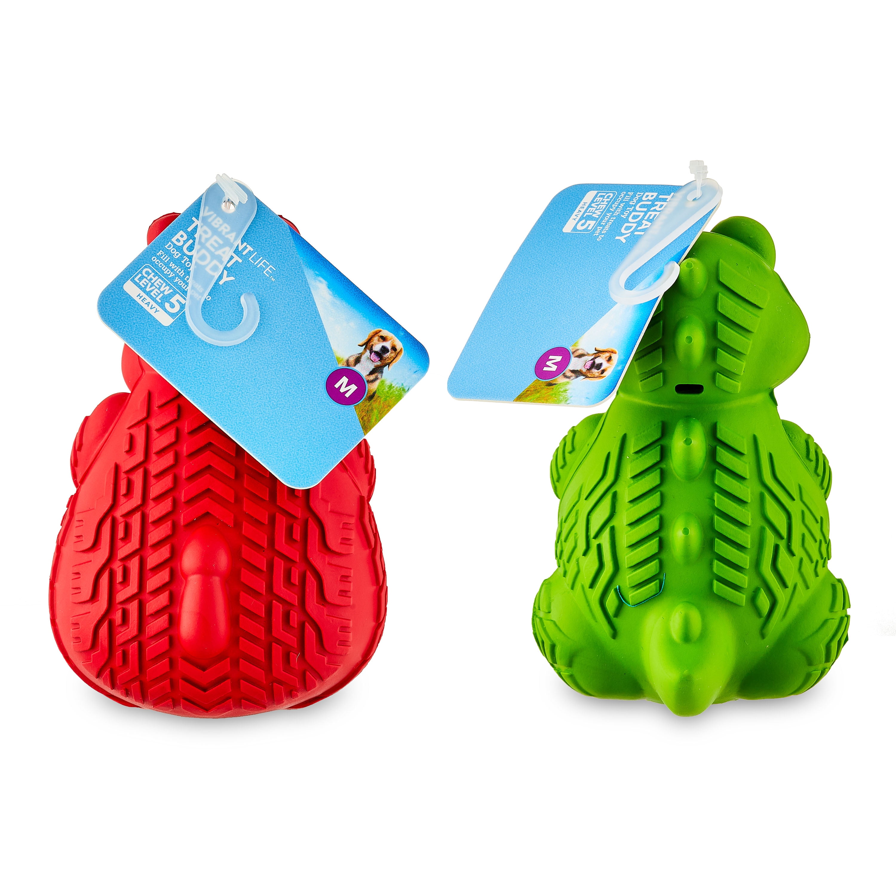 Vibrant Life Treat Buddy Rubber Dog Toy, Chew Level 5, Medium