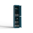 thumbnail image 3 of Palace Imports 100% Solid Wood 16.5" Bathroom Cabinet with Doors, Teal Blue, 3 of 7
