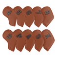 thumbnail image 4 of 10x Couvre-Chef en Cuir pour Fer de Golf, 4,5,6,7,8,9,A,P, Protection Accessoires Café, 4 of 8